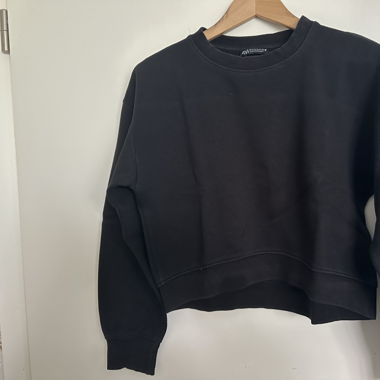 Sweat-shirt noir court 