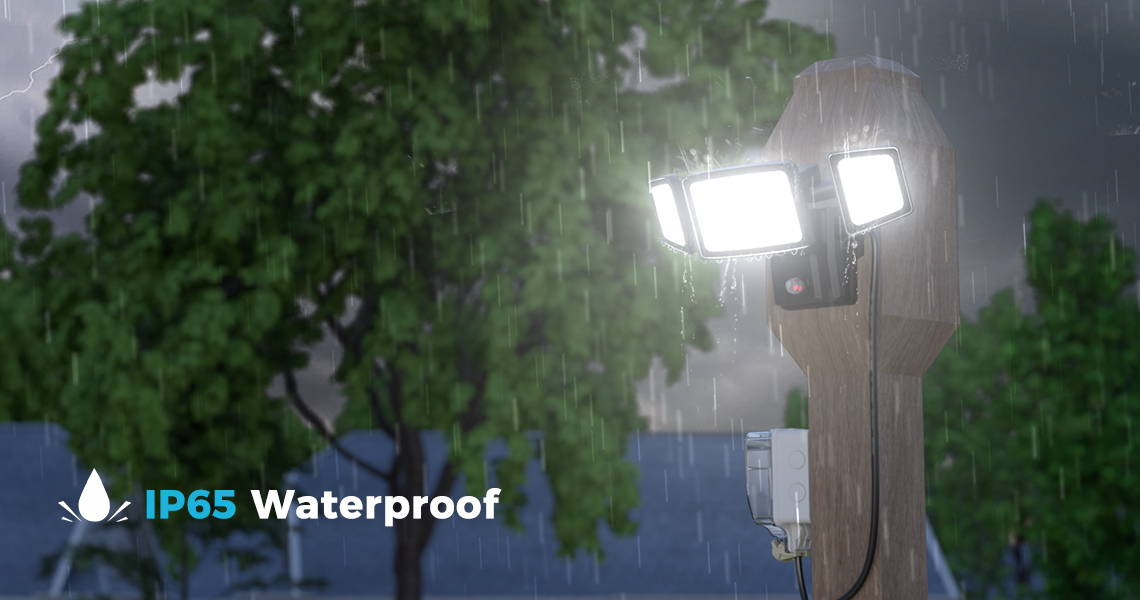 55W Dusk till Dawn LED Outdoor Lights IP65 Waterproof