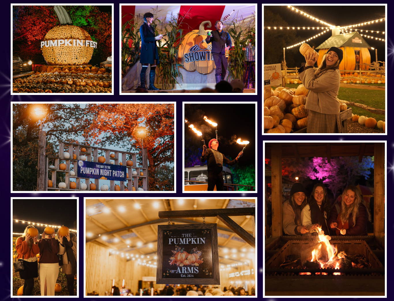 Experience Pumpkin Nights at Strawberry Fields, Lifton – glowing twilight pumpkin patch, live music, entertainment & fire show. A magical autumn evening in Devon!