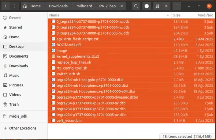 Jetson BSP files downloaded from GitHub