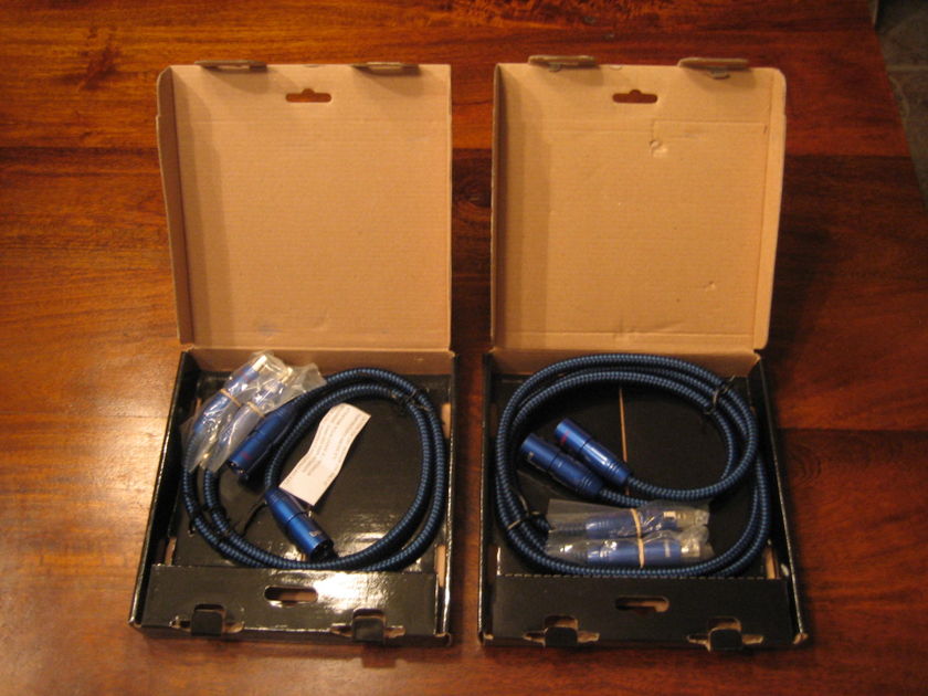 Audioquest Dimondback XLR 2 pairs .5 and 1 M set price for both shipped