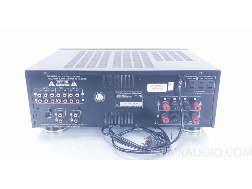 Denon  PMA-1060 Stereo Integrated Amplifier; MM/MC Phono (NO REMOTE) (2989)