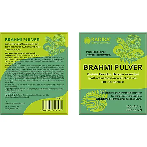 Brahmi Pulver Bacopa Monnieri 100 g