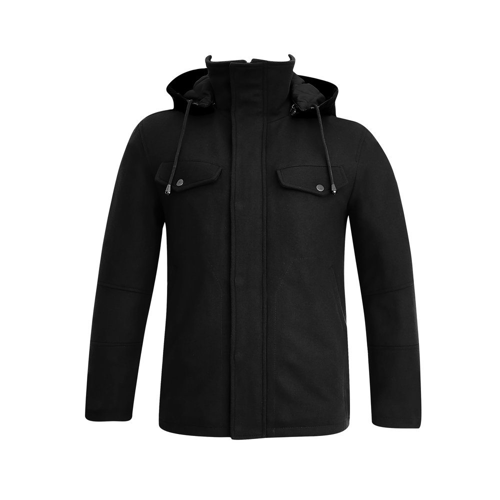 MELBOURNE - Black WOOL and CASHMERE - Image 2