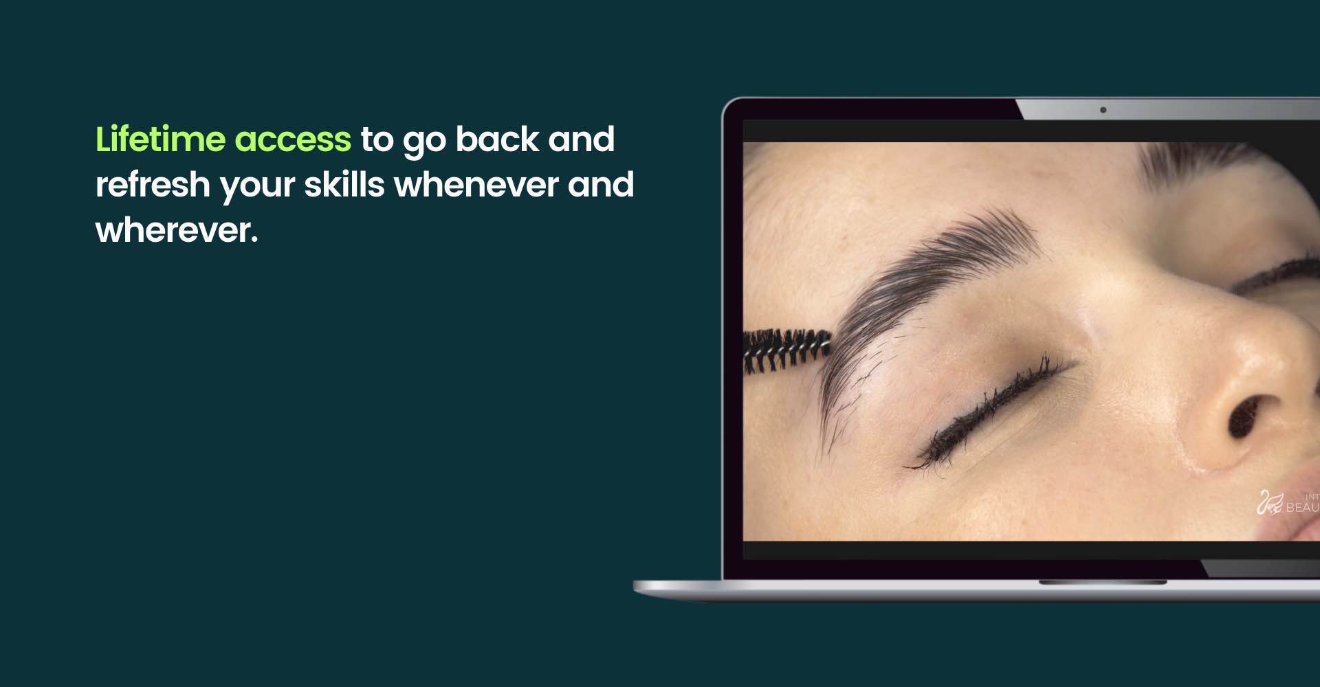 A closer look at the Brow Lamination & Tinting course.