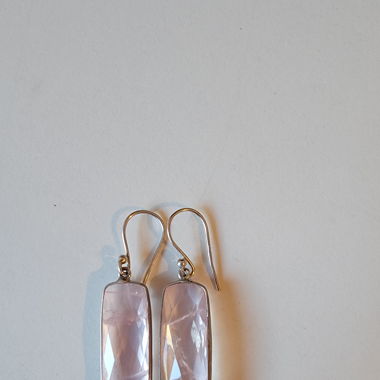 Pink crystal earrings