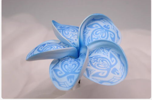 Ocean Turtle Frangipani Real Touch (6 Pack) - Realistic Artificial Flowers