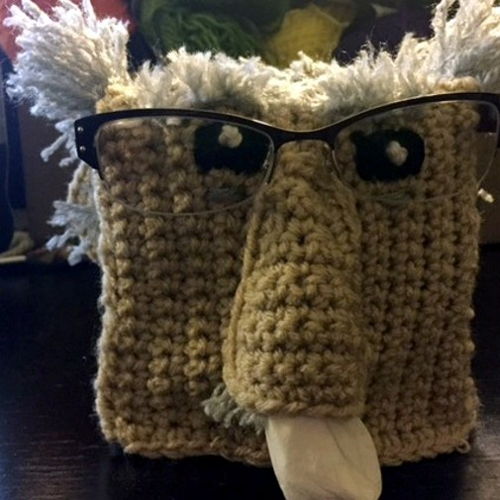 Sneezy Grandpa Tissue Box Cover