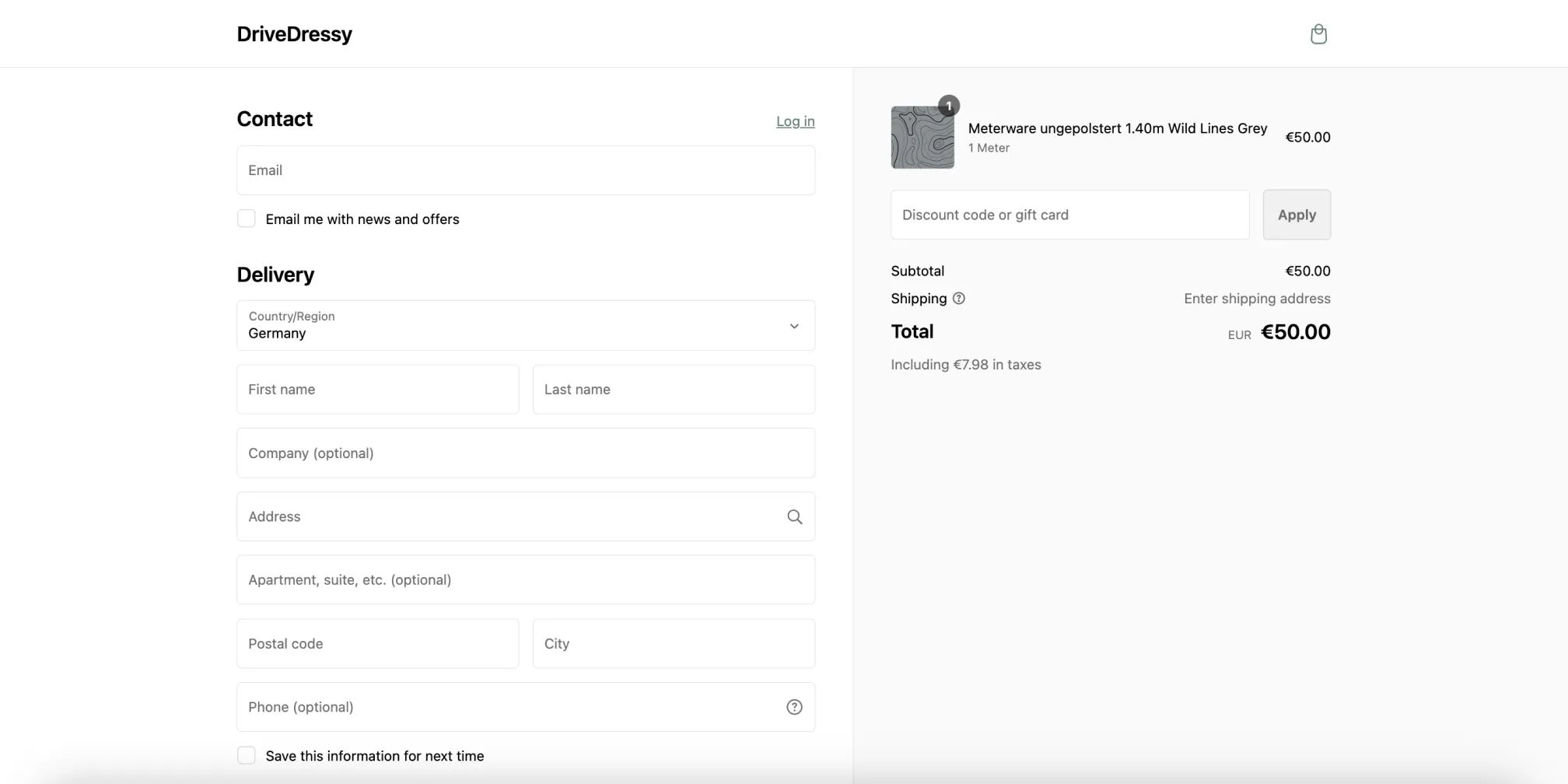 Shopify customer order forms