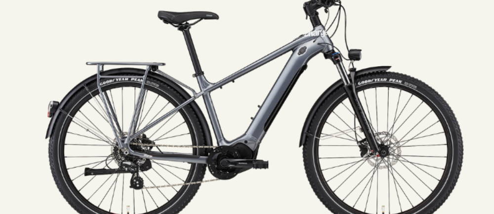 a silver Charge XC electric city