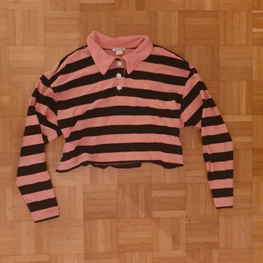 stripy longsleeve sweater 🖤🩷