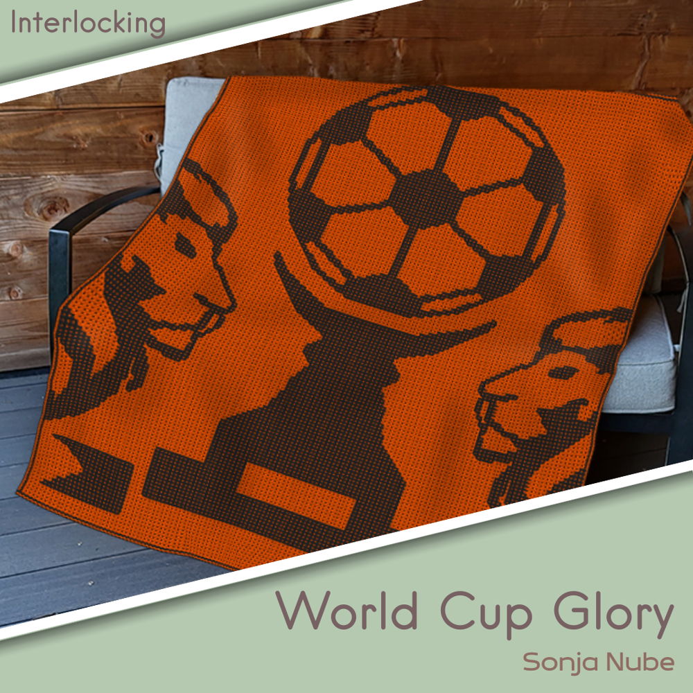 Wereld Beker Deken - Interlocking Haakpatroon