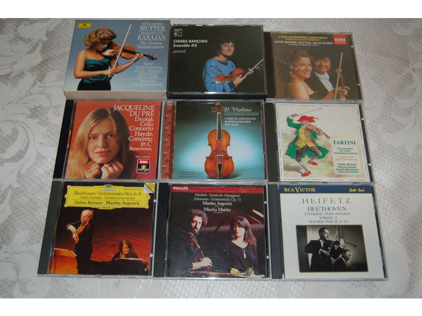 23 CLASSICAL VIOLIN AUDIO CD'S  - LOT GERMANY IMPORT