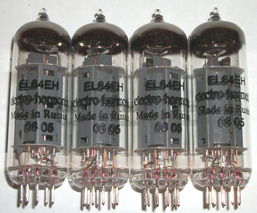 Electro Harmonix EL84 tubes, Matched quads, new