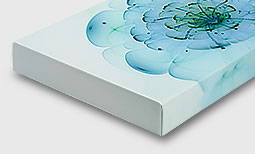 Metallic canvas print detail