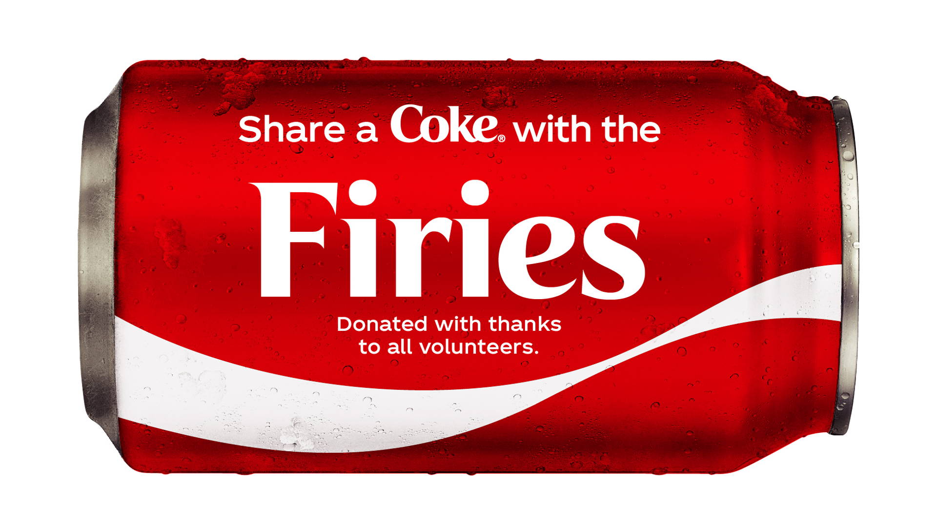Featured image for Coca-Cola Releases 'Share A Coke With The Firies' Can, Donates To Australian Relief Groups