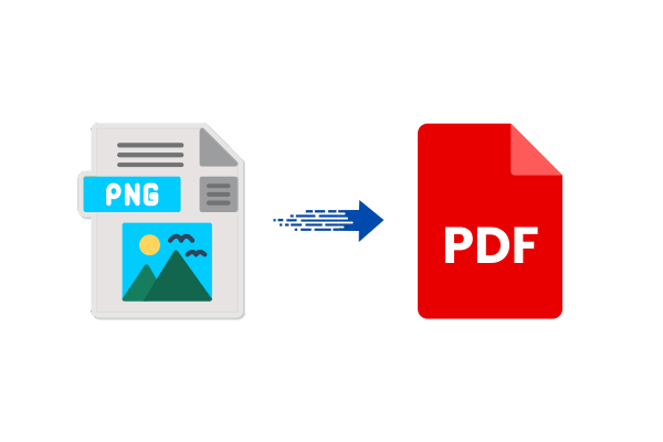 PNG to PDF conversion process