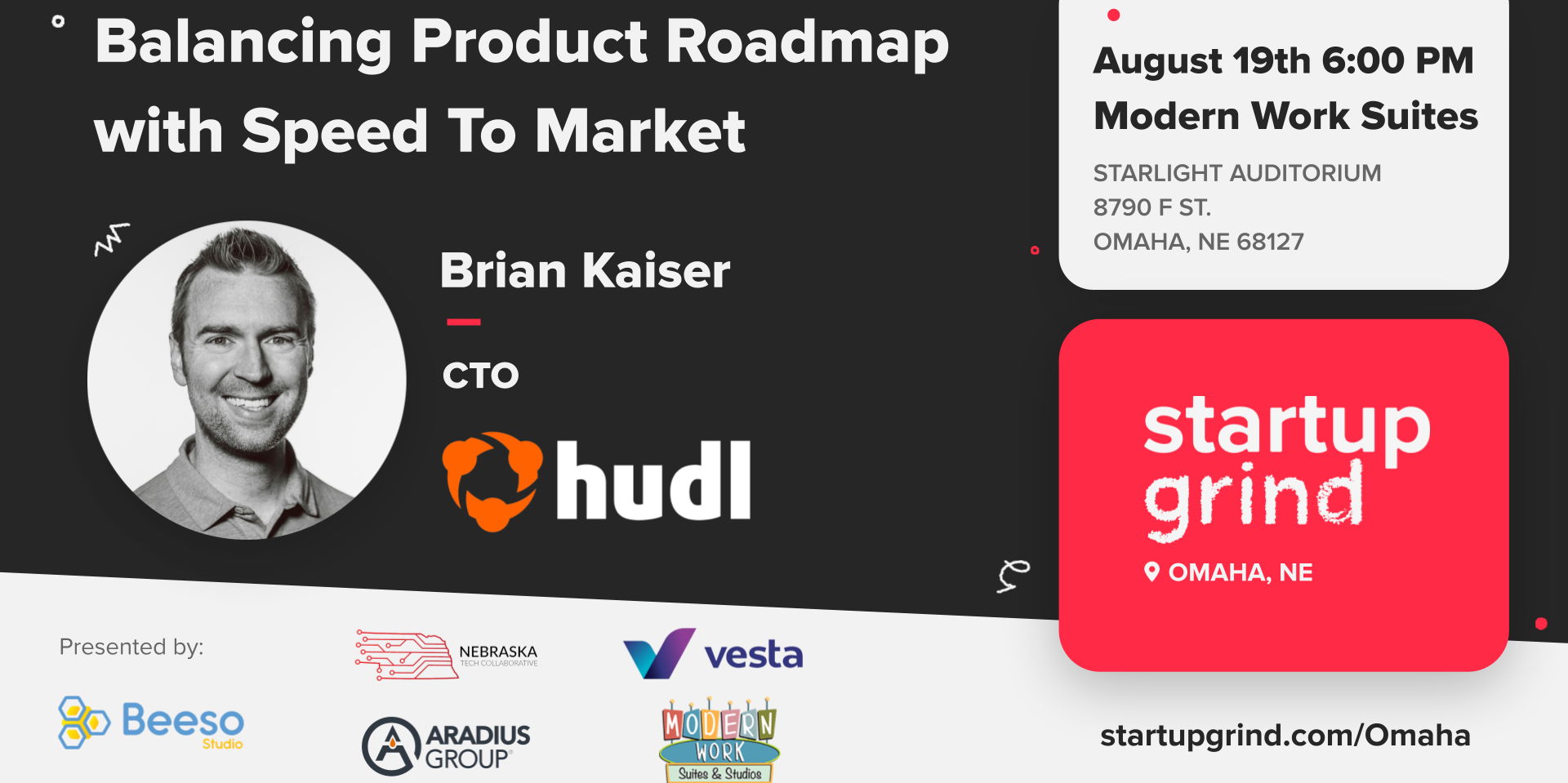 Balancing Product Roadmap with Speed To Market | Brian Kaiser, CTO of Hudl promotional image