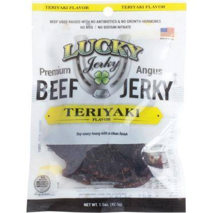 Lucky Beef Jerky Teriyaki JerkyGent