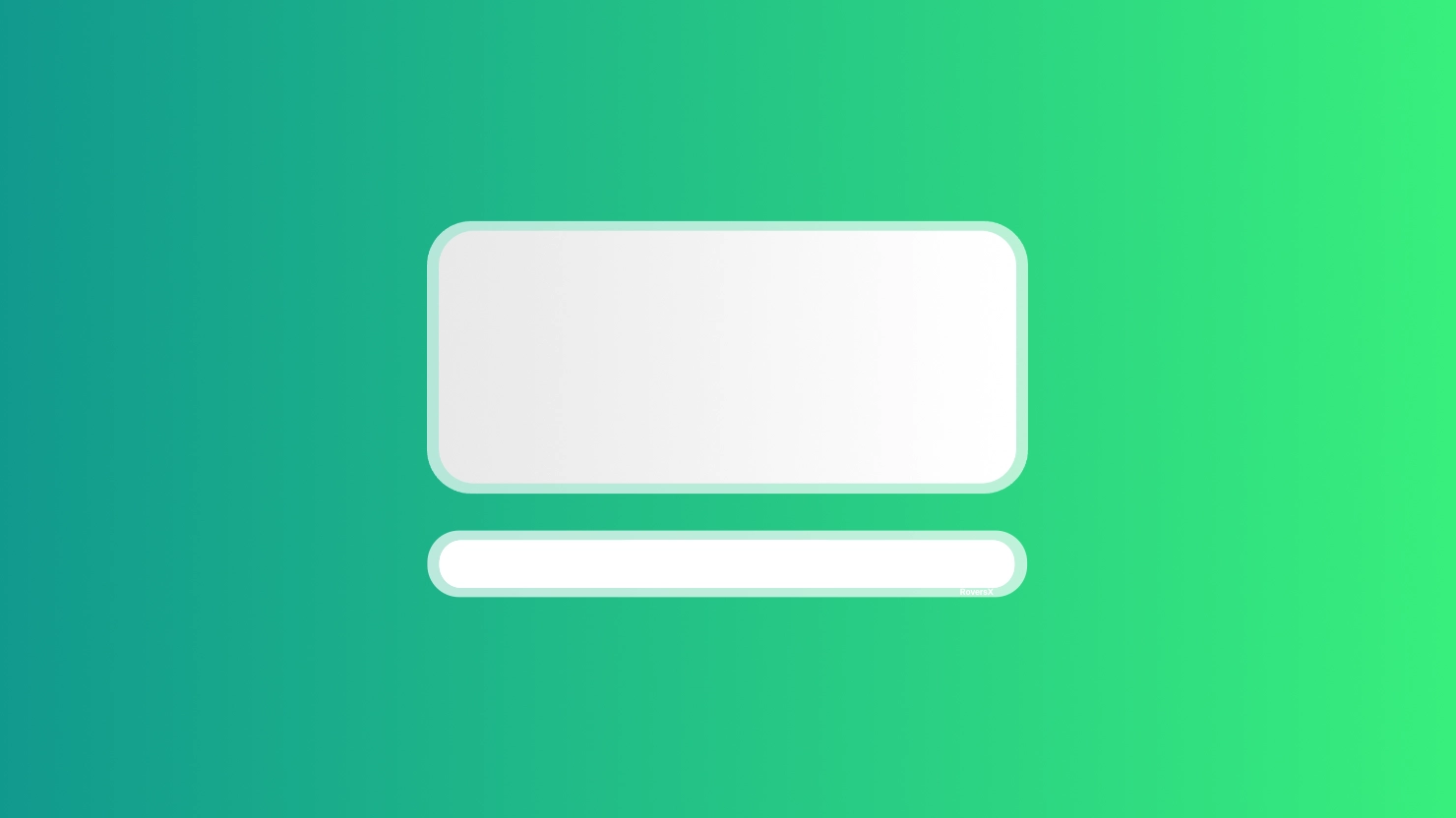 A stylized footer icon.