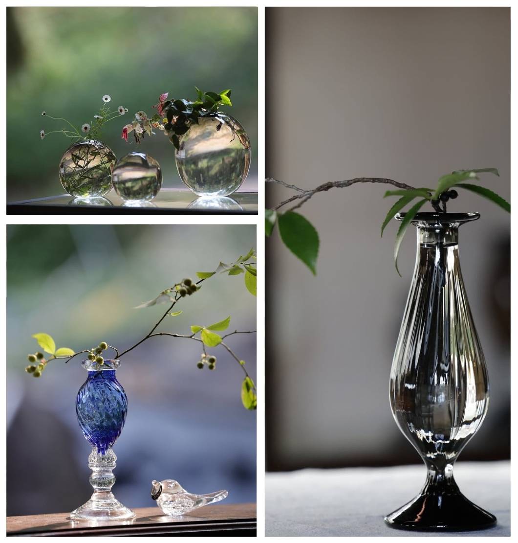 【新品☆未使用】銀被せ宙吹きガラスアート 置物 ガラスの中に宇宙を閉じ込めた 耐熱ガラス アート ペンダント 惑星