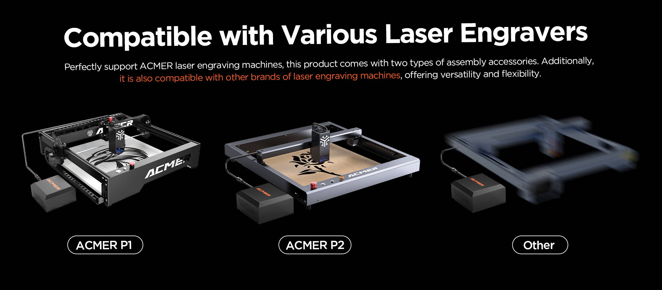 ACMER C4 laser air assist pump-compatible