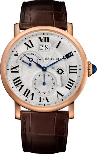 Rotonde de Cartier Second Time Zone Day / Night Pink Gold / Silver