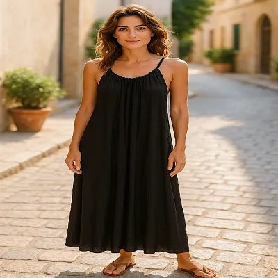 Summer Pom Pom Dress - Plus Size 