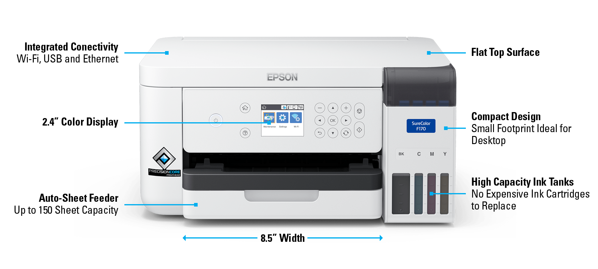 Epson SureColor F170 Dye Sublimation Printer With Features