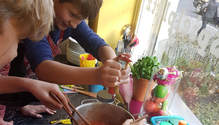 kinder kochschule essen erhitzen
