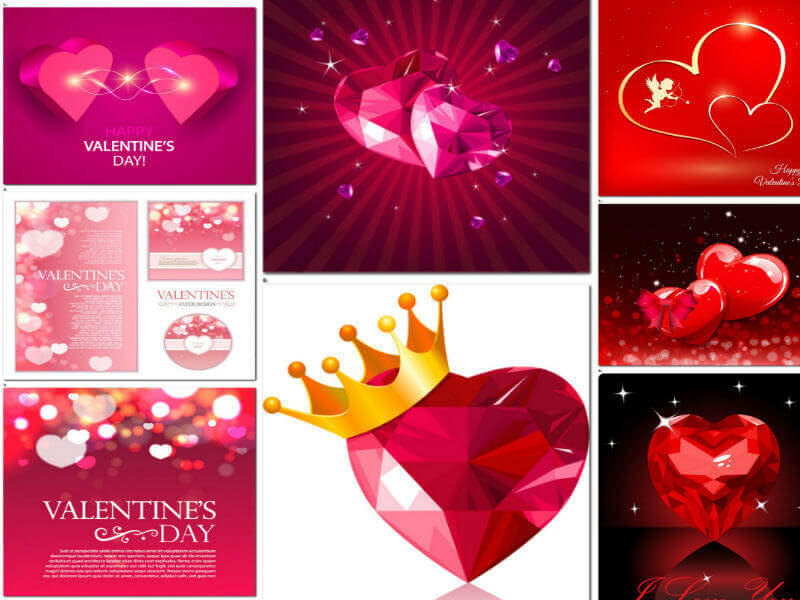 День всех влюбленных - вектор, сердца, романтика, любовь