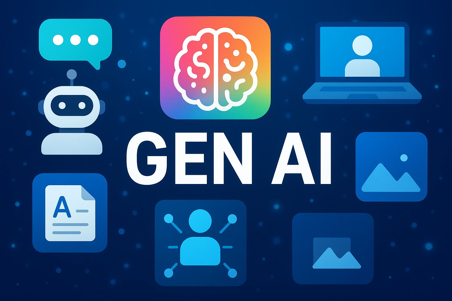 An AI generated image about AI