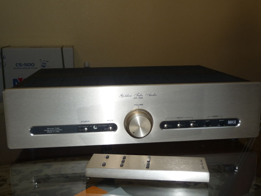 Golden Tube Audio Si-50 vacuum tube integrated amplifier with remote Excellent Condition!