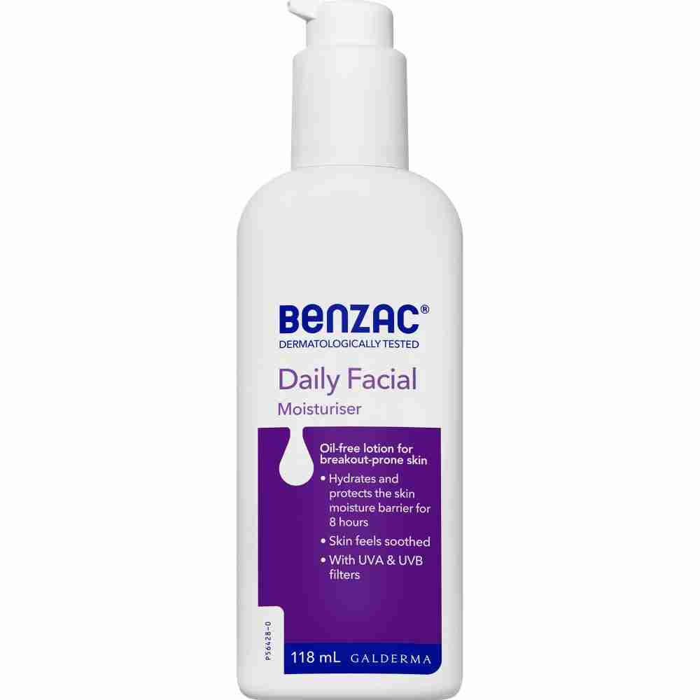 Benzac Daily Facial Moisturiser 118mL, For All Skin Types - Image 4