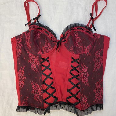 RED CORSET TOP
