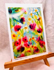 Kunsttrykk januarblomster A5