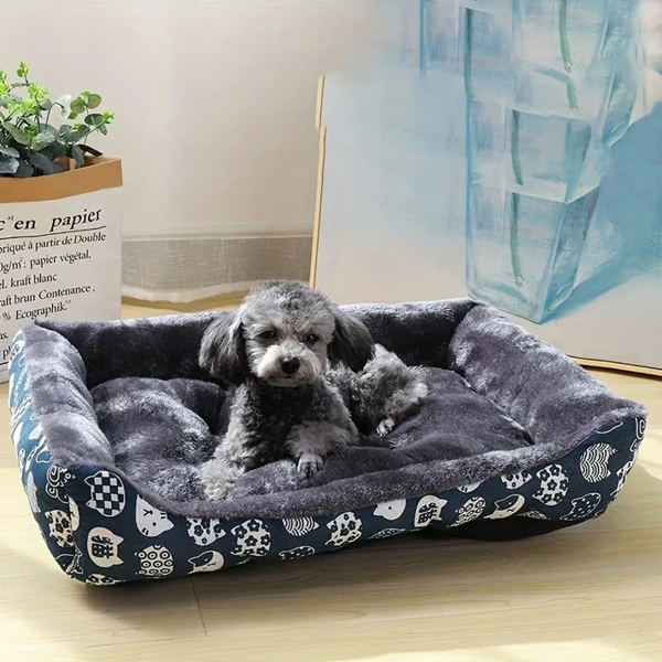 Blue Pet Dog Bed Sofa Mat for Cats and Dogs - Image 5