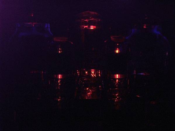 Valve glow at night