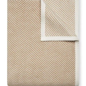 Harborview Herringbone Tan Blanket