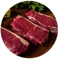 3 pieces of beef as one of the best source of CLA used in the best fat burner supplement 