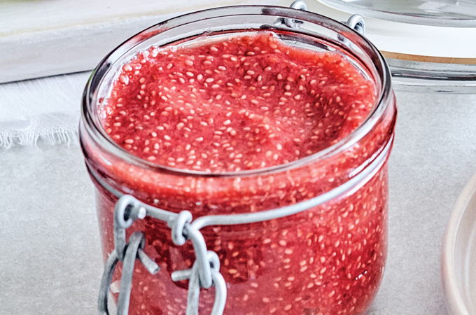 Tartinade fraises-chia