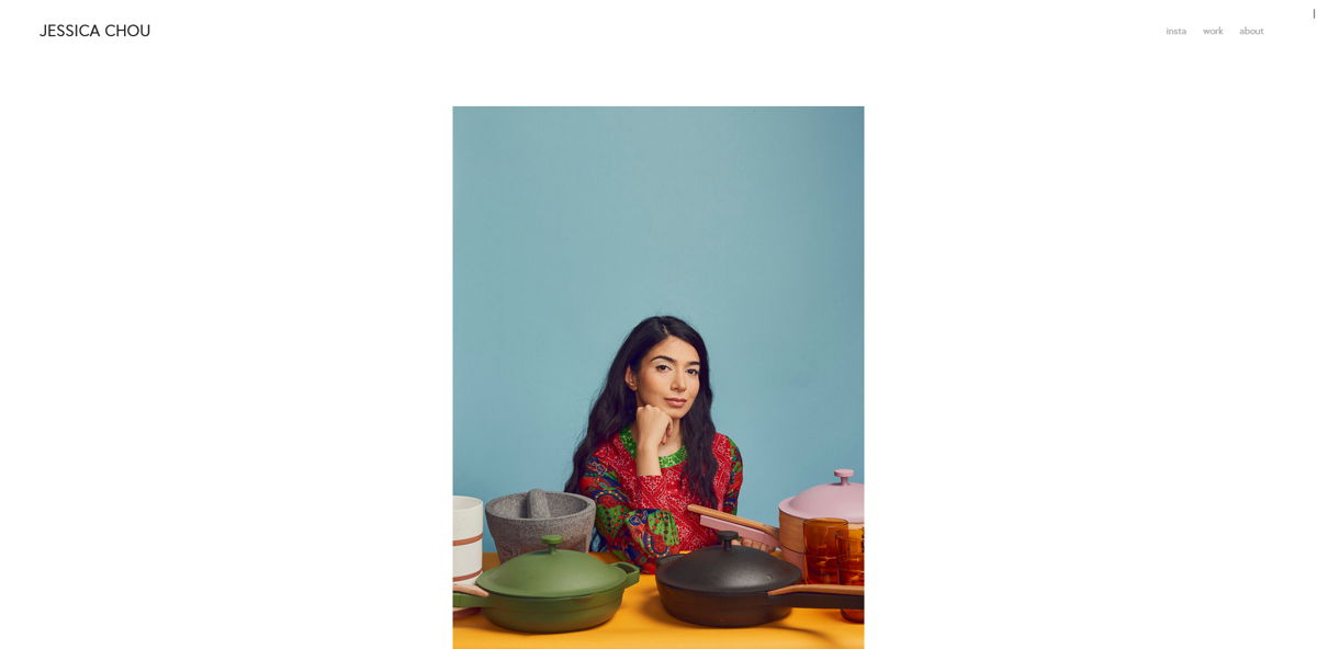 Screenshot of Jessica Chou, from the photography websites collection.