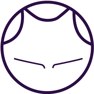 purple neck waxing icon