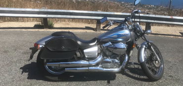 2008 HONDA VT750C2 SHADOW SPIRIT 750 C2 motorcycle for rent near San Pedro, CA