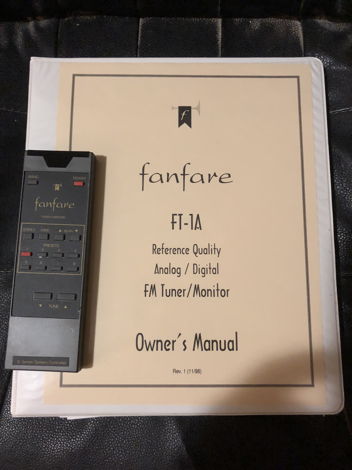 Fanfare FT-1A Professional Series Reference Tuner