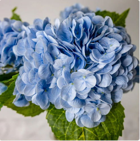 Blue Real Touch Hydrangea - Realistic Artificial Flowers - Image 3