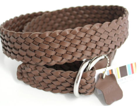 Quality Full Grain Leather Plaited Belt. Style No: 41037