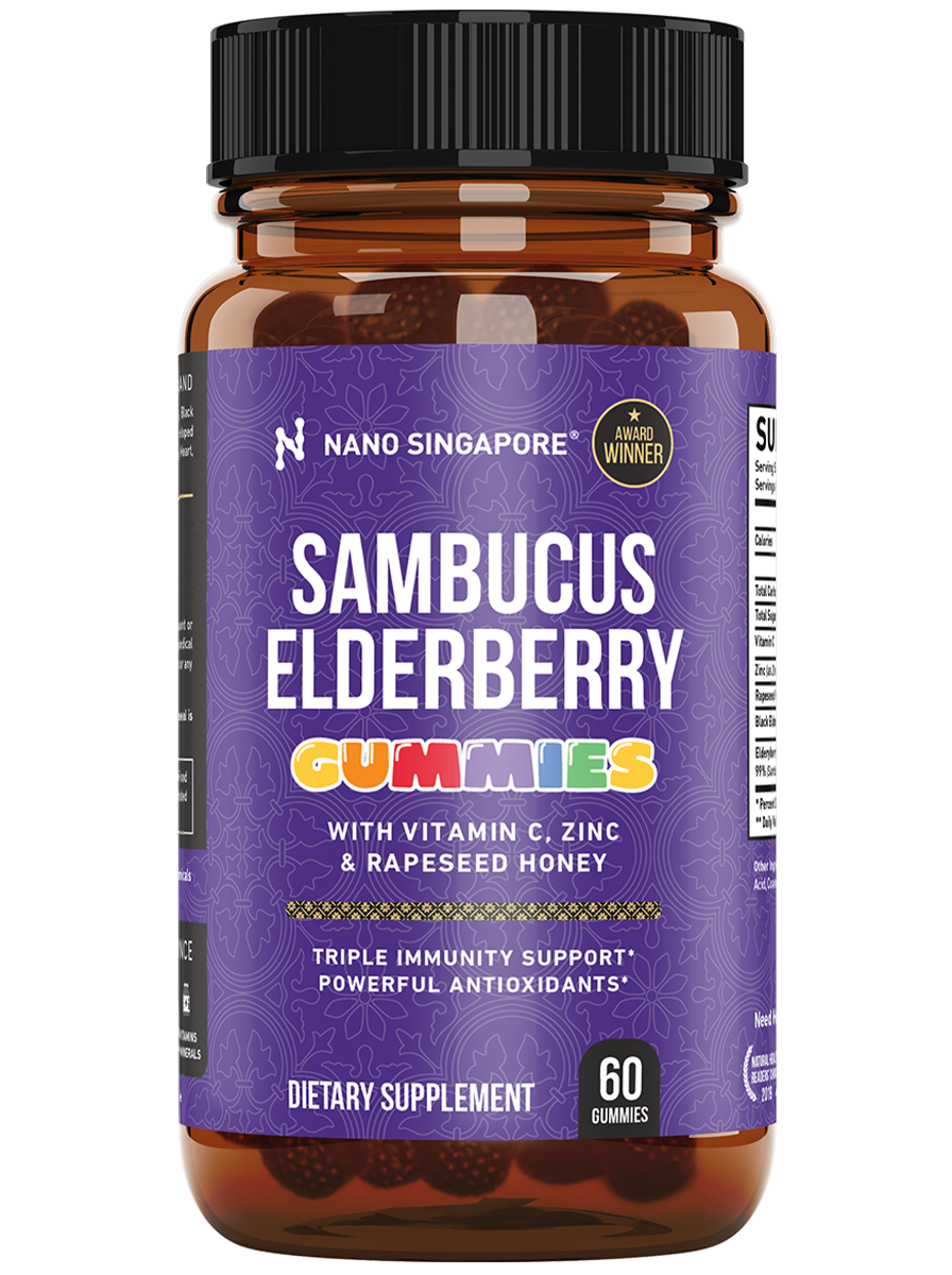 a bottle of the best elderberry gummy supplement compared to liquid formula