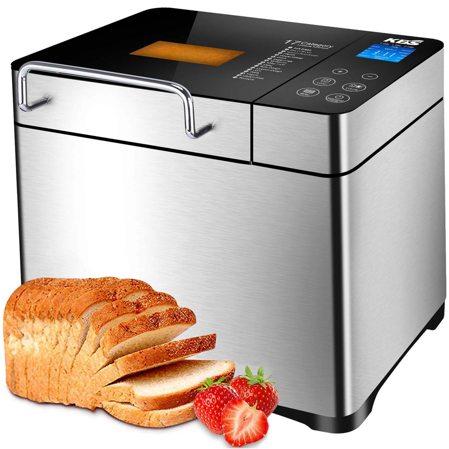 KBS Pro MBF010 Automatic Bread maker vs Cuisinart CBK200 Convection Bread Maker Slant