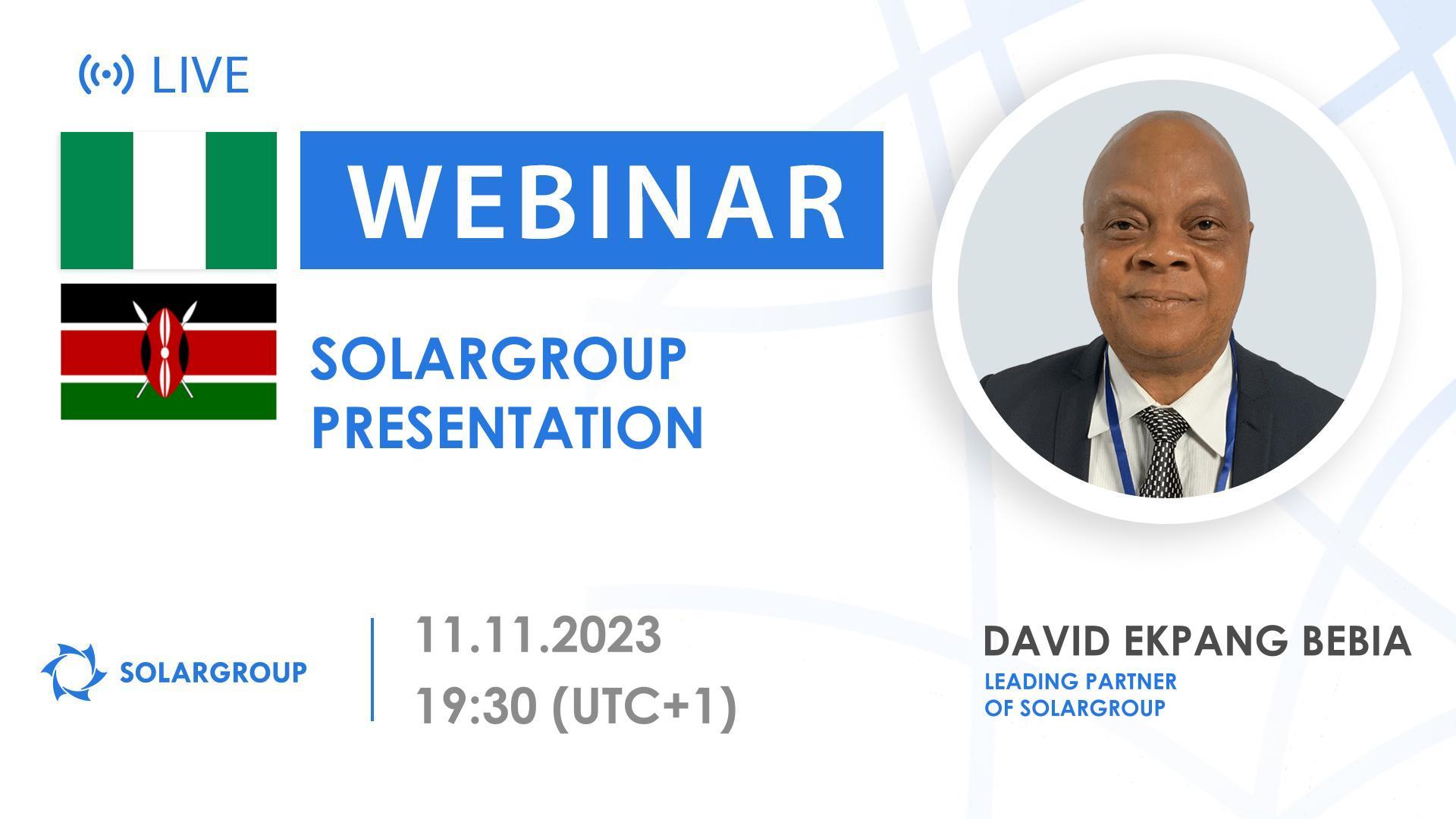 Nigeria. Presentation of the international financial company SOLARGROUP